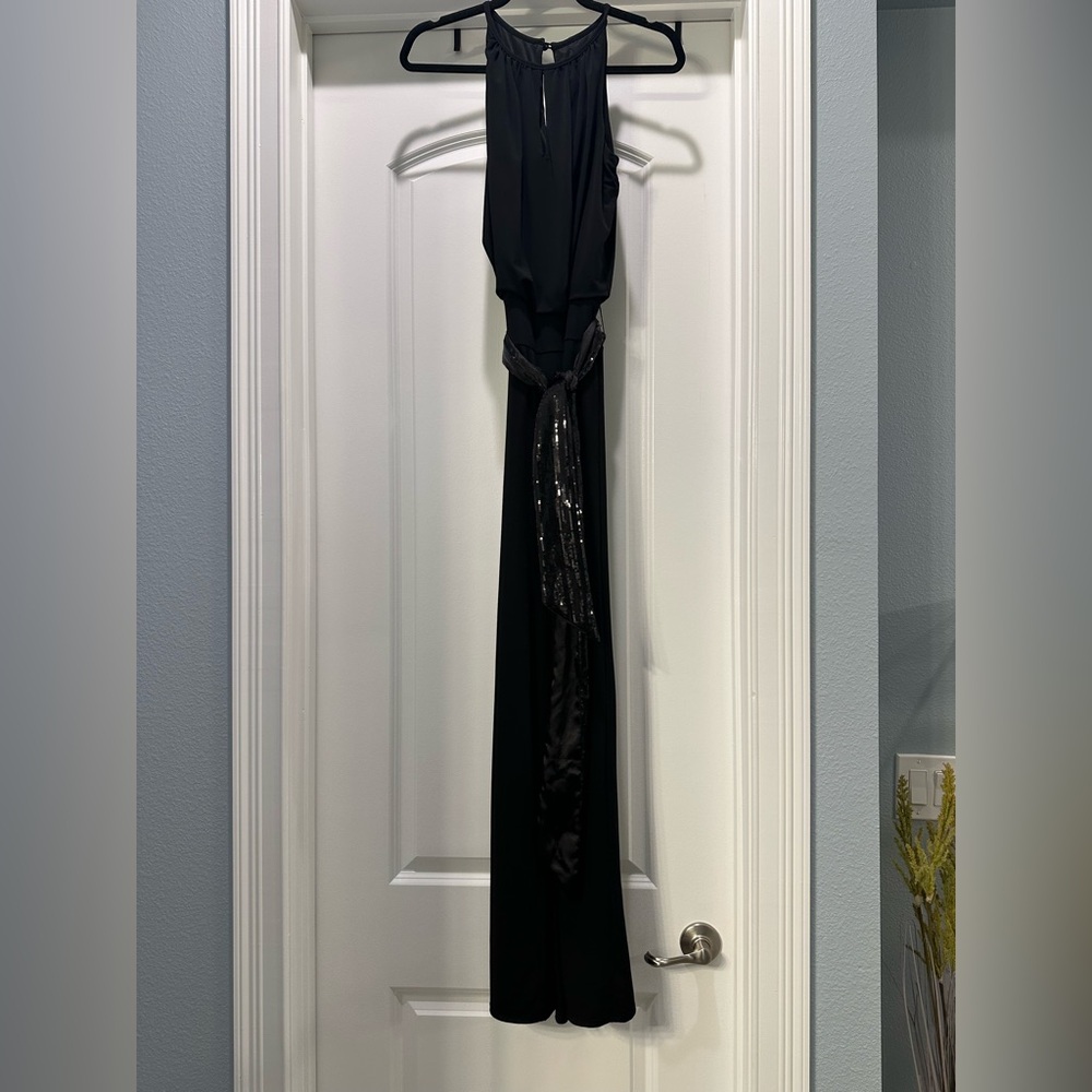 Elegant Black Evening White House Black Market Jumpsuit